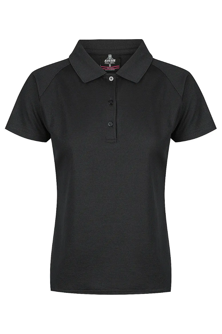 Picture of Aussie Pacific, Ladies Keira Polo - Black Size 10